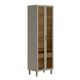 Cristaleira 2 Portas de Vidro e LED em MDF Allure Linea Brasil