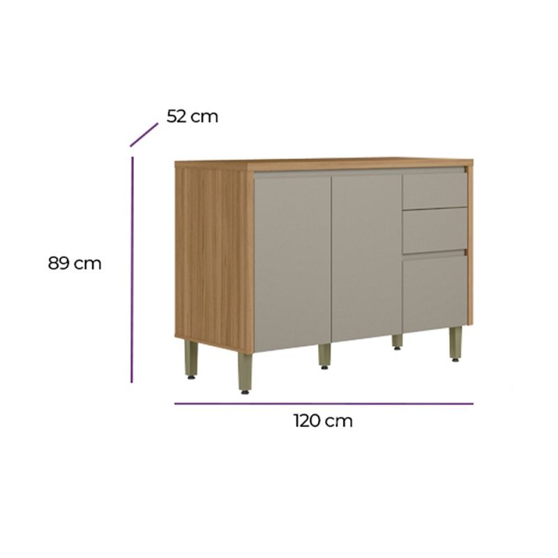 Balcao-2-Portas-3-Gavetas-com-Tampo-em-MDF-Allure-Linea-Brasil