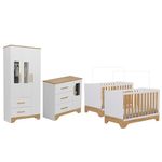 Quarto-de-Bebe-com-2-Berco-Mini-Cama-Guarda-Roupa-3-Porta-2-Gavetas-e-Comoda-1-Portas-3-Gavetas-com-Janela-Popy-Retro-Peroba