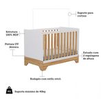 Quarto-de-Bebe-com-2-Berco-Mini-Cama-Guarda-Roupa-3-Porta-2-Gavetas-com-Janela-Popy-Retro-Peroba