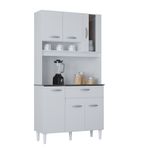 Cozinha-Compacta-6-Portas-com-Vidro-1-Gaveta-Coral-Poquema