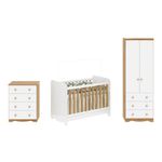 Quarto-de-Bebe-Completo-com-Berco-Minicama-Ben-Guarda-Roupa-Smim-New-e-Comoda-Junior-New-MDF-Moveis-Peroba
