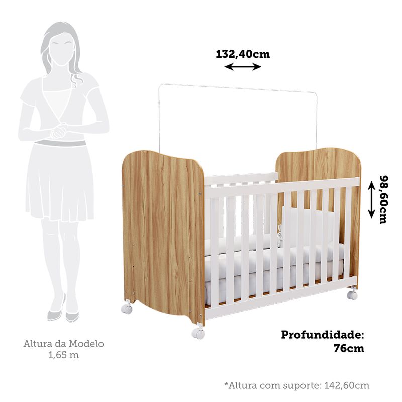 Quarto-de-Bebe-com-Comoda-Smin-New-e-Berco-Uli-MDF-Moveis-Peroba