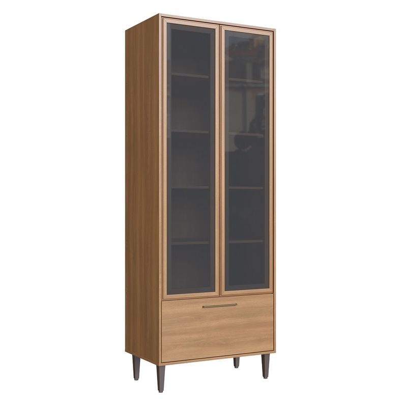 Cristaleira-2-Portas-com-Vidro-Fume-1-Gaveta-Jade-Delmarco