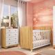 Quarto Infantil Berço e Cômoda Uli Junior Móveis Peroba