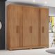 Guarda Roupa Casal Flex Ripado 6 Portas com Pés B367 Henn