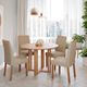 Conjunto Sala de Jantar Mesa Flora com 4 Cadeiras em MDF Clarice Cimol