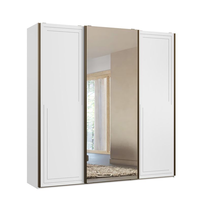 Guarda-Roupa-Casal-com-Espelho-3-Portas-de-Correr-em-MDF-Style-Belmax