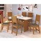 Conjunto Sala de Jantar Mesa Evora 6 Cadeiras Lisboa Indekes