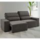 Sofá 3 Lugares Retrátil Reclinável 200cm Veludo Jaguar Viero