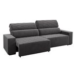 Sofá Retrátil Reclinável 4 Lugares 250cm Veludo Santiago Viero
