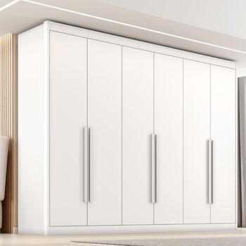 Guarda Roupa Casal 6 Portas em MDF Colossal Zanzini