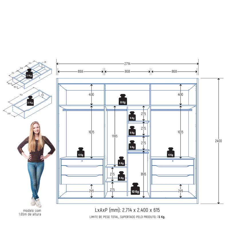 Guarda-Roupa-Casal-6-Portas-em-MDF-Colossal-Zanzini