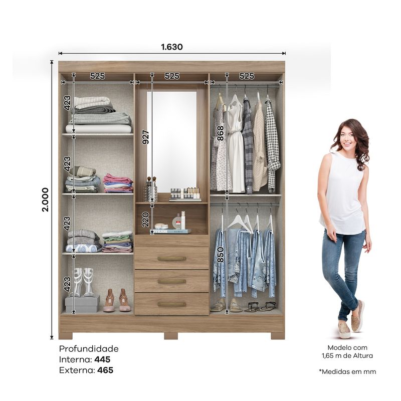 Guarda-Roupa-Casal-com-Espelho-B24-4-Portas-e-3-Gavetas-Henn