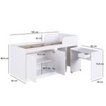 Cama-Infantil-Alta-Multifuncional-com-Escrivaninha-2-Porta-1-Gaveta-Jamaica-Art-in-Moveis
