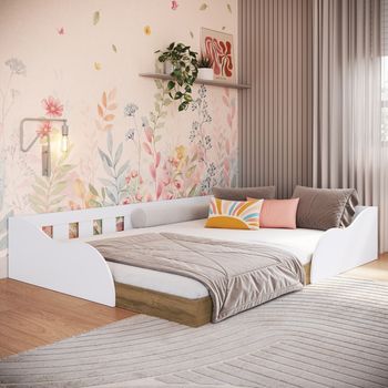 Cama Infantil Montessoriana Casal Summer Art in Móveis