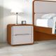 Mesa de Cabeceira 2 Gavetas MDF Loop Lopas