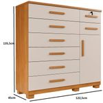 Comoda-8-Gavetas-1-Porta-com-Pes-New-Vitoria-Benetil