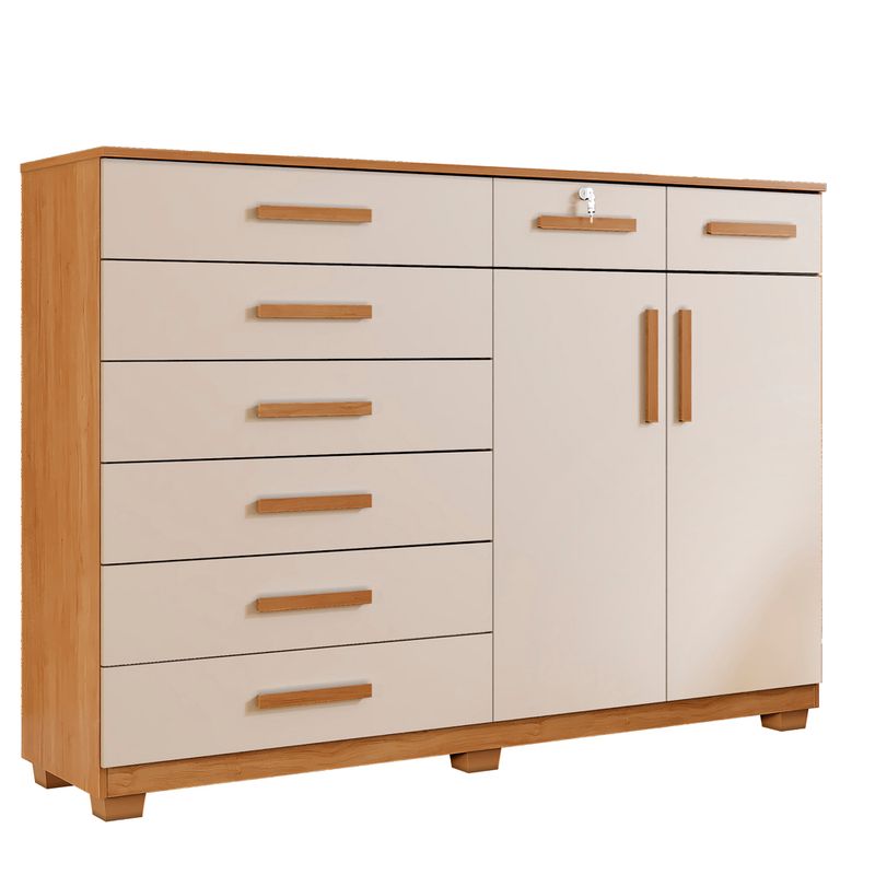 Comoda-8-Gavetas-2-Portas-com-Pes-New-Triunfo-Benetil