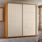 Guarda-Roupa-Casal-Ripado-2-Portas-de-Correr-com-Pes-em-MDF-Monet-Madetec