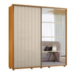 Guarda-Roupa-Casal-Ripado-com-Espelhos-2-Portas-de-Correr-com-Pes-em-MDF-Monet-Madetec