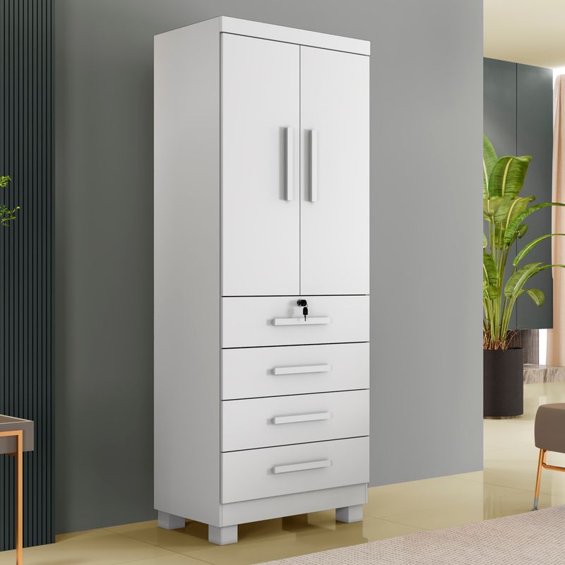 Guarda-Roupa-Solteiro-2-Portas-4-Gavetas-com-Pes-New-Maia-Benetil