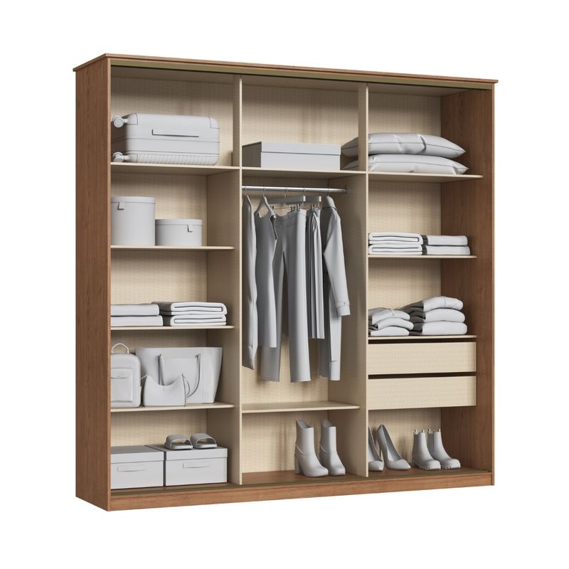 Guarda-Roupa-Casal-Flex-2-Portas-de-Correr-Master-New-Moveis-Castro