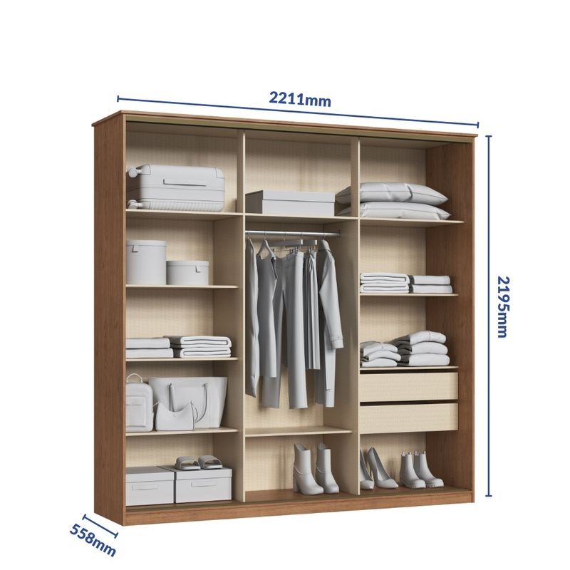 Guarda-Roupa-Casal-Flex-2-Portas-de-Correr-Master-New-Moveis-Castro