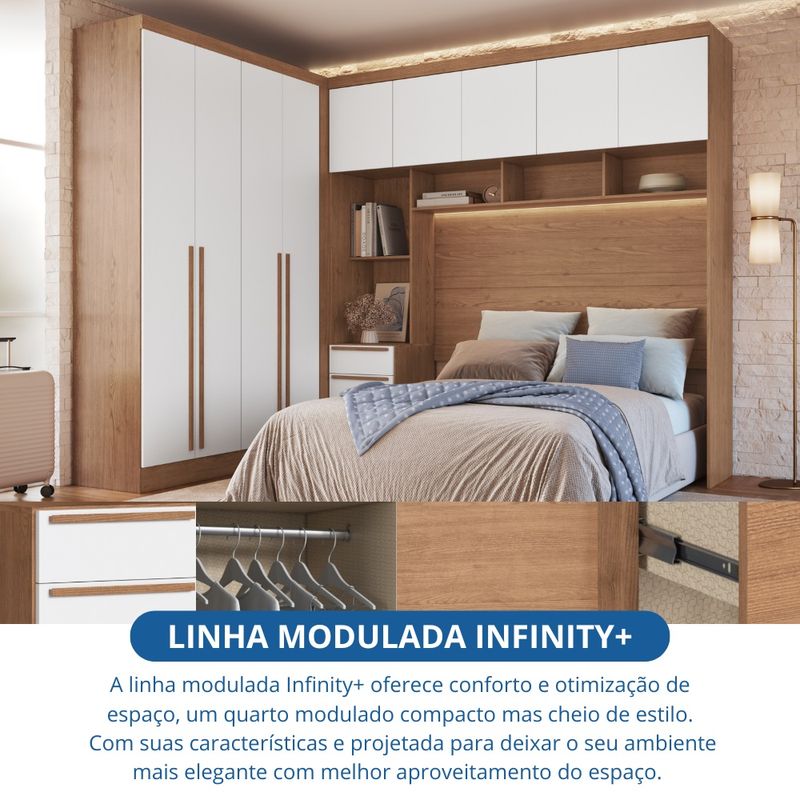 Quarto-Modulado-Casal-10-Portas-3-Gavetas-Infinity-Moveis-Castro