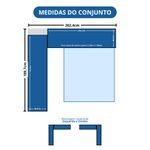 Quarto Modulado Casal 10 Portas 3 Gavetas Infinity Móveis Castro