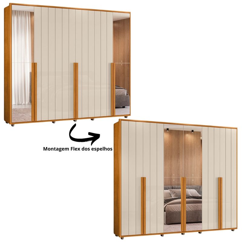 Guarda-Roupa-Casal-Ripado-em-MDF-com-Espelhos-6-Portas-e-Pes-Volpi-Madetec