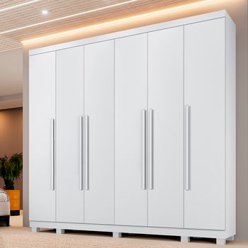 Guarda Roupa Casal 6 Portas com Pés Atlanta Benetil