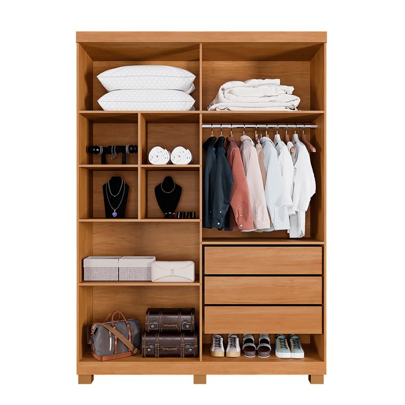 Guarda-Roupa-Solteiro-4-Portas-com-Pes-Em-MDF-Lisboa-Benetil
