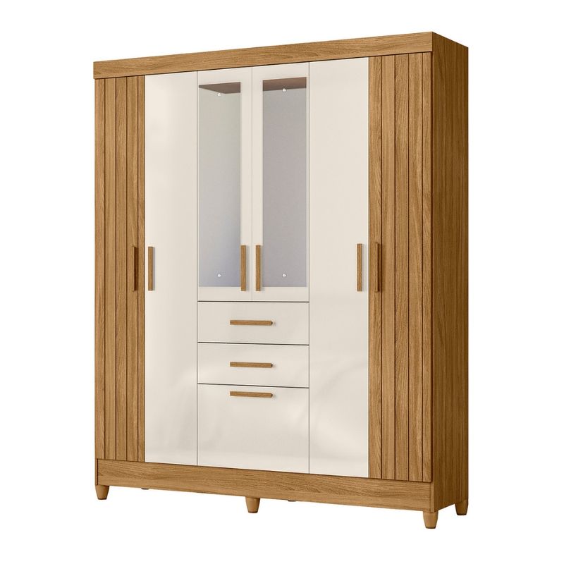 Guarda-Roupa-Solteiro-Frisado-com-Espelho-7-Portas-2-Gavetas-e-Pes-Malta-Moval