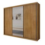 Guarda-Roupa-Casal-em-MDF-com-Espelho-3-Portas-de-Correr-Palazzo-Novo-Horizonte
