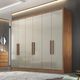 Guarda Roupa Casal em MDF 6 Portas Linea Novo Horizonte