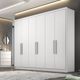 Guarda Roupa Casal em MDF 6 Portas Linea Novo Horizonte