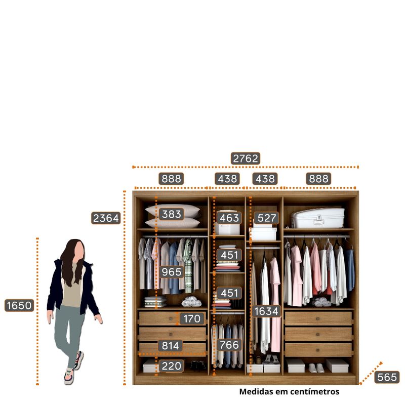 Guarda-Roupa-Casal-em-MDF-6-Portas-Livorno-Novo-Horizonte