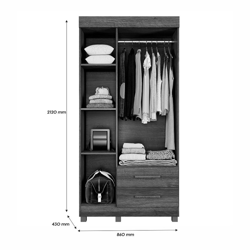 Guarda-Roupa-Solteiro-com-Espelho-3-Portas-2-Gavetas-com-Pes-Copacabana-New-Benetil