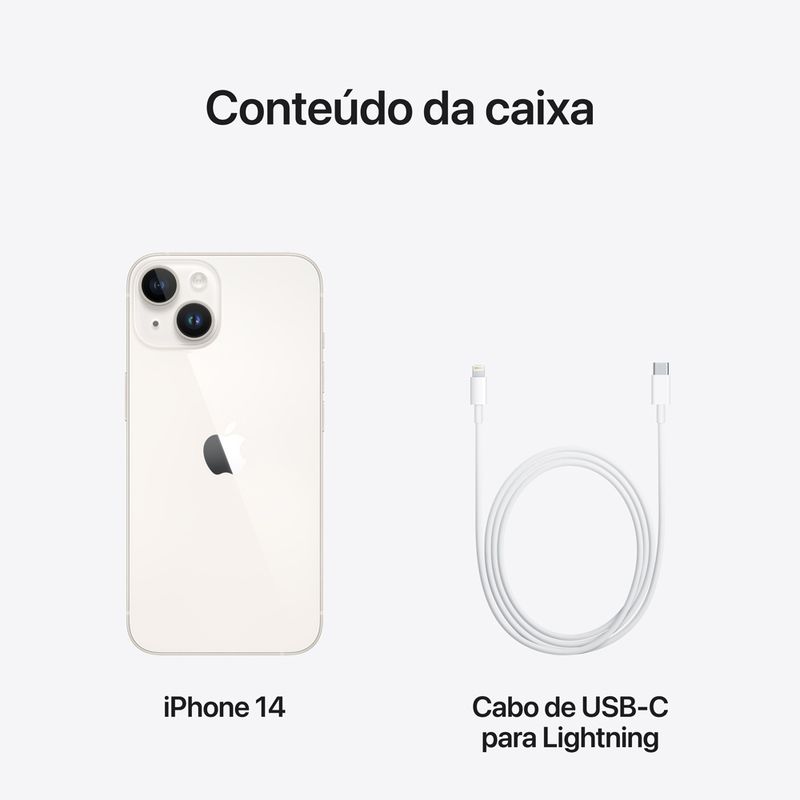 iPhone-14-Apple-Tela-61-Polegadas-5G-iOS-16-Camera-12MP-128GB