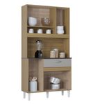 Cozinha-Compacta-6-Portas-1-Gaveta-Coral-Poquema