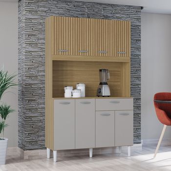 Cozinha Compacta 8 Portas 1 Gaveta Cassia Poquema