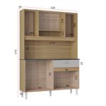 Cozinha-Compacta-8-Portas-1-Gaveta-Coral-Poquema