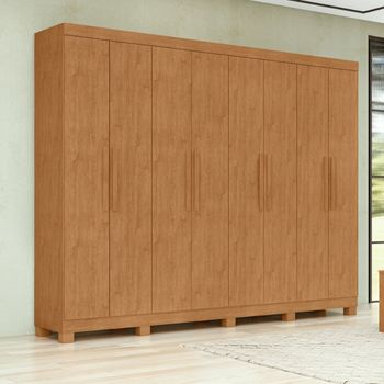 Guarda Roupa Casal com Pés 8 Portas Andara Lopas