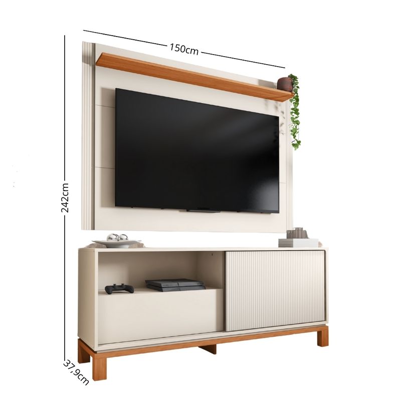 Rack-com-Painel-Extensivel-para-TV-ate-65-Polegadas-1-Portas-1-Gaveta-Mondrian-Caemmun