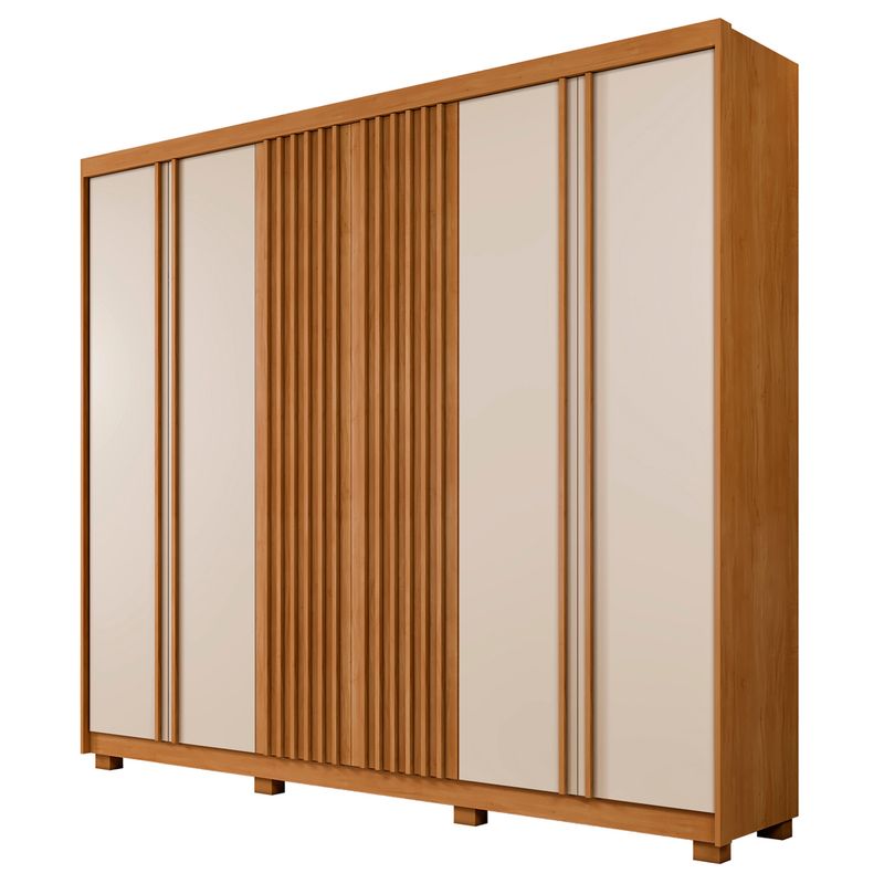 Guarda-Roupa-Casal-Ripado-6-Portas-com-Pes-Montral-Benetil