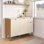 Balcao-para-Pia-3-Portas-1-Gaveta-sem-Pia-MDF--Vert-Plus-Kits-Parana
