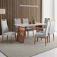 Conjunto Sala de Jantar Moscou com 6 Cadeiras Grecia Madetal