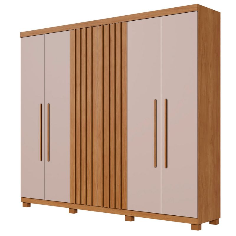 Guarda-Roupa-Casal-Ripado-6-Portas-com-Pes-Milano-Benetil