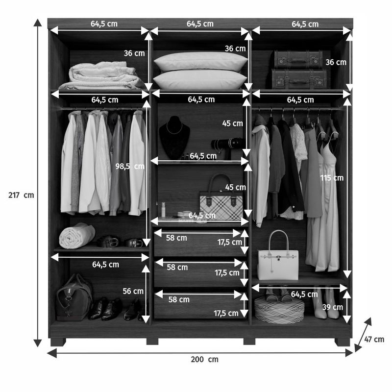 Guarda-Roupa-Casal-Ripado-6-Portas-com-Pes-Milano-Benetil